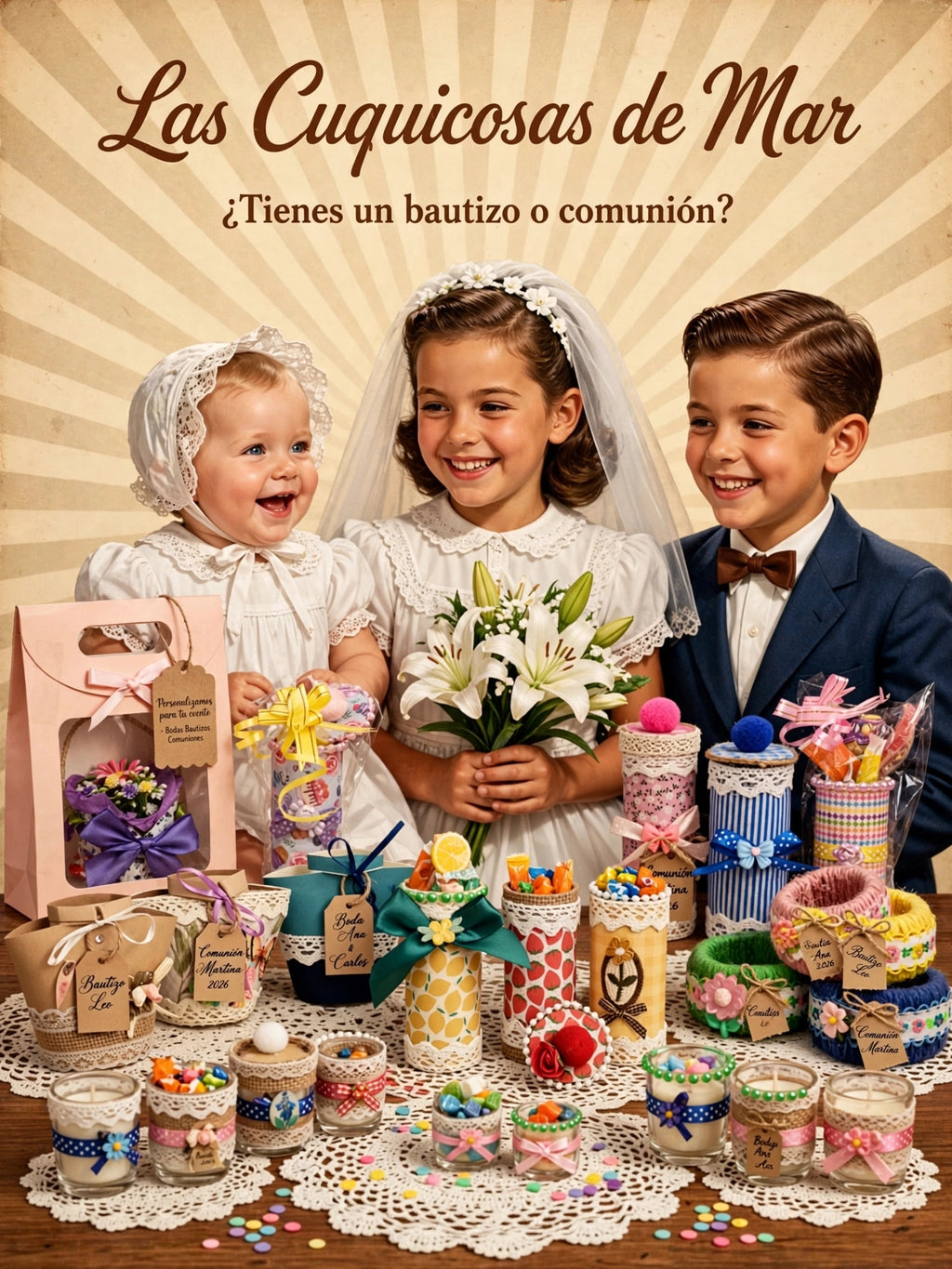Regalos y detalles personalizados para eventos hechos a mano con material reciclado