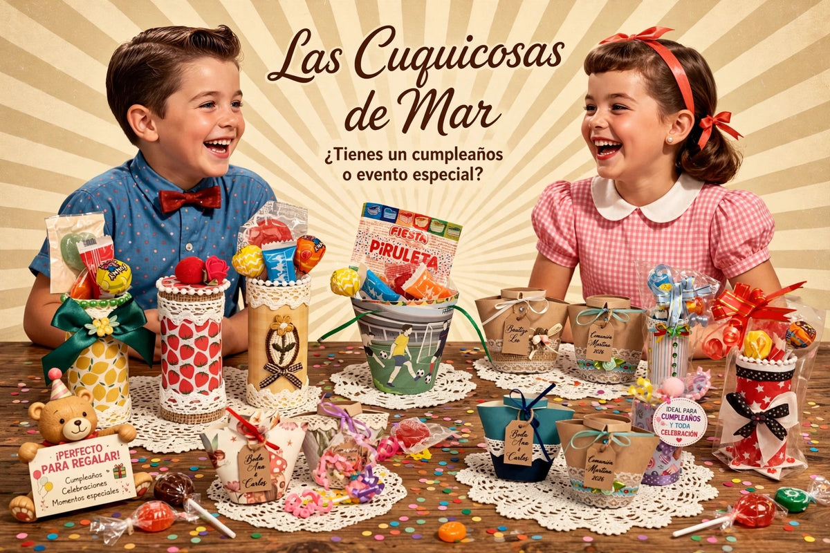 Regalos y detalles personalizados para eventos hechos a mano con material reciclado