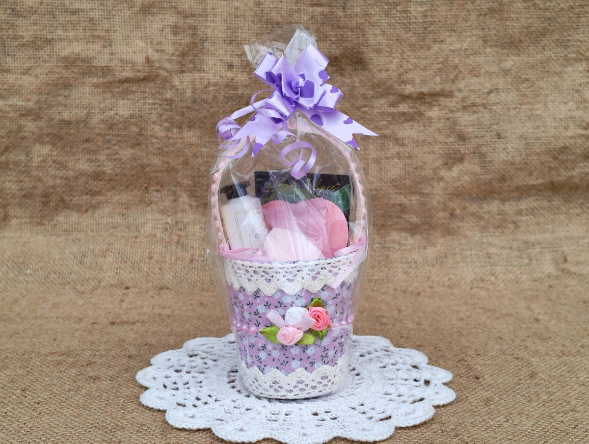 Cestita de Baño Decorativa con Cosmética (Regalo)