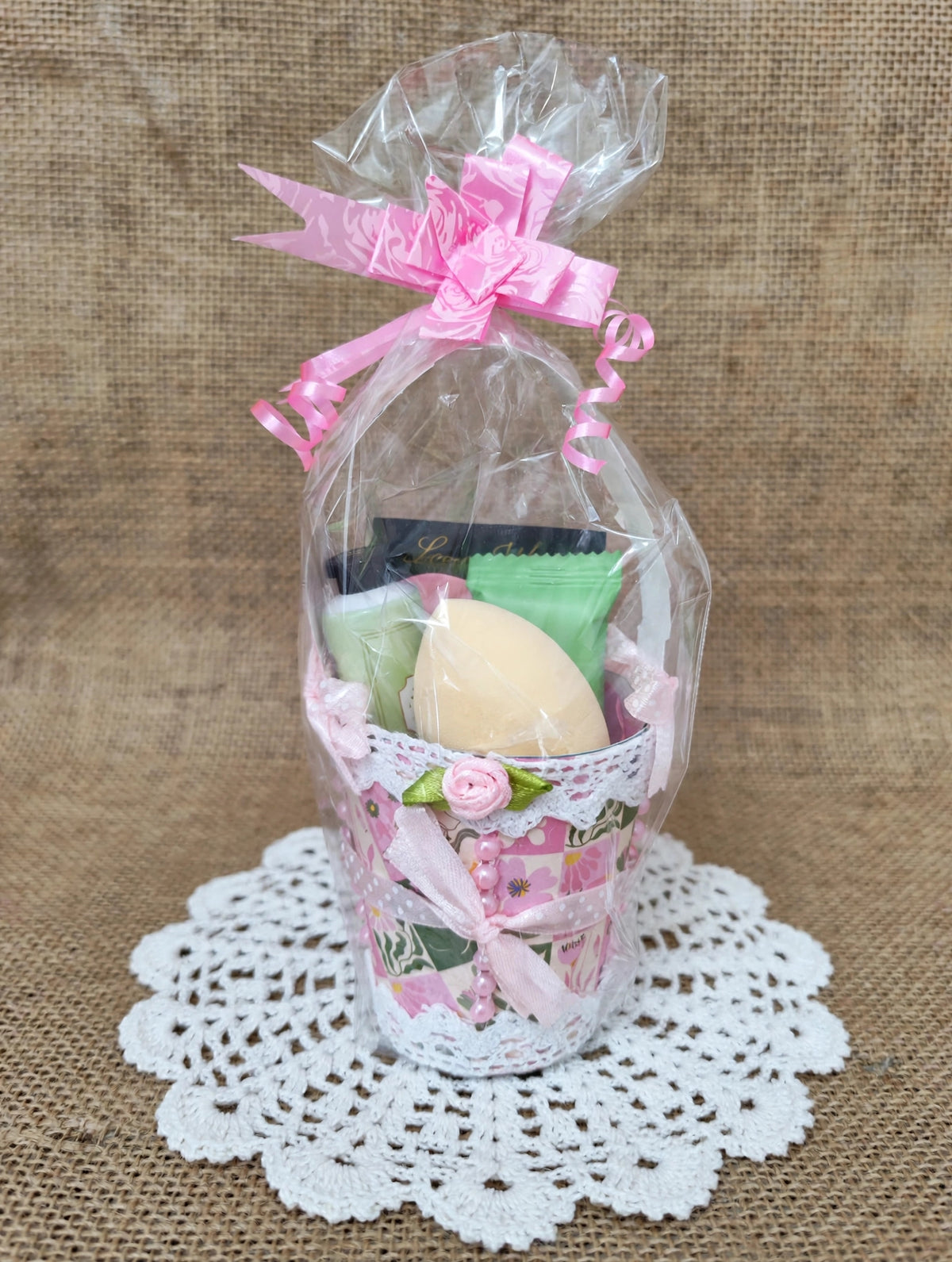 Cestita de Baño Decorativa con Cosmética (Regalo)