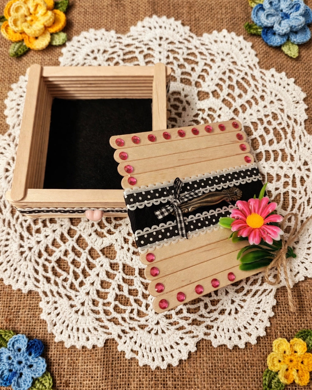 Caja artesanal vintage
