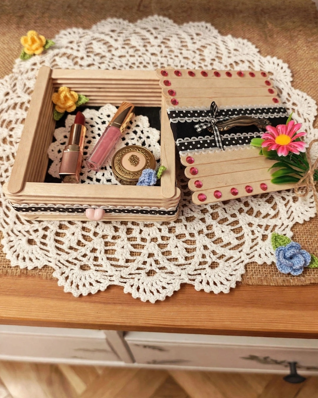 Caja artesanal vintage