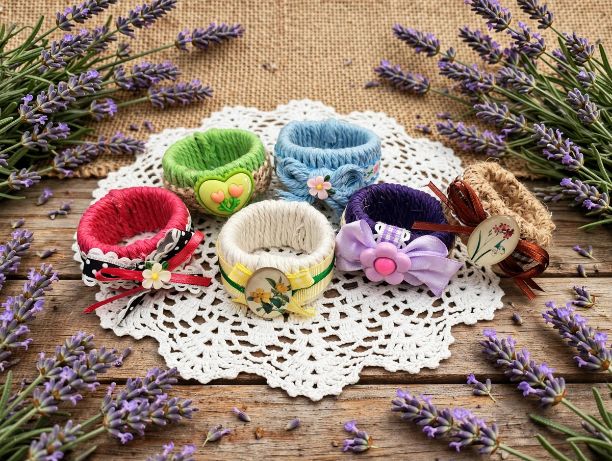 Servilleteros artesanales desde 2,50 € (Packs)