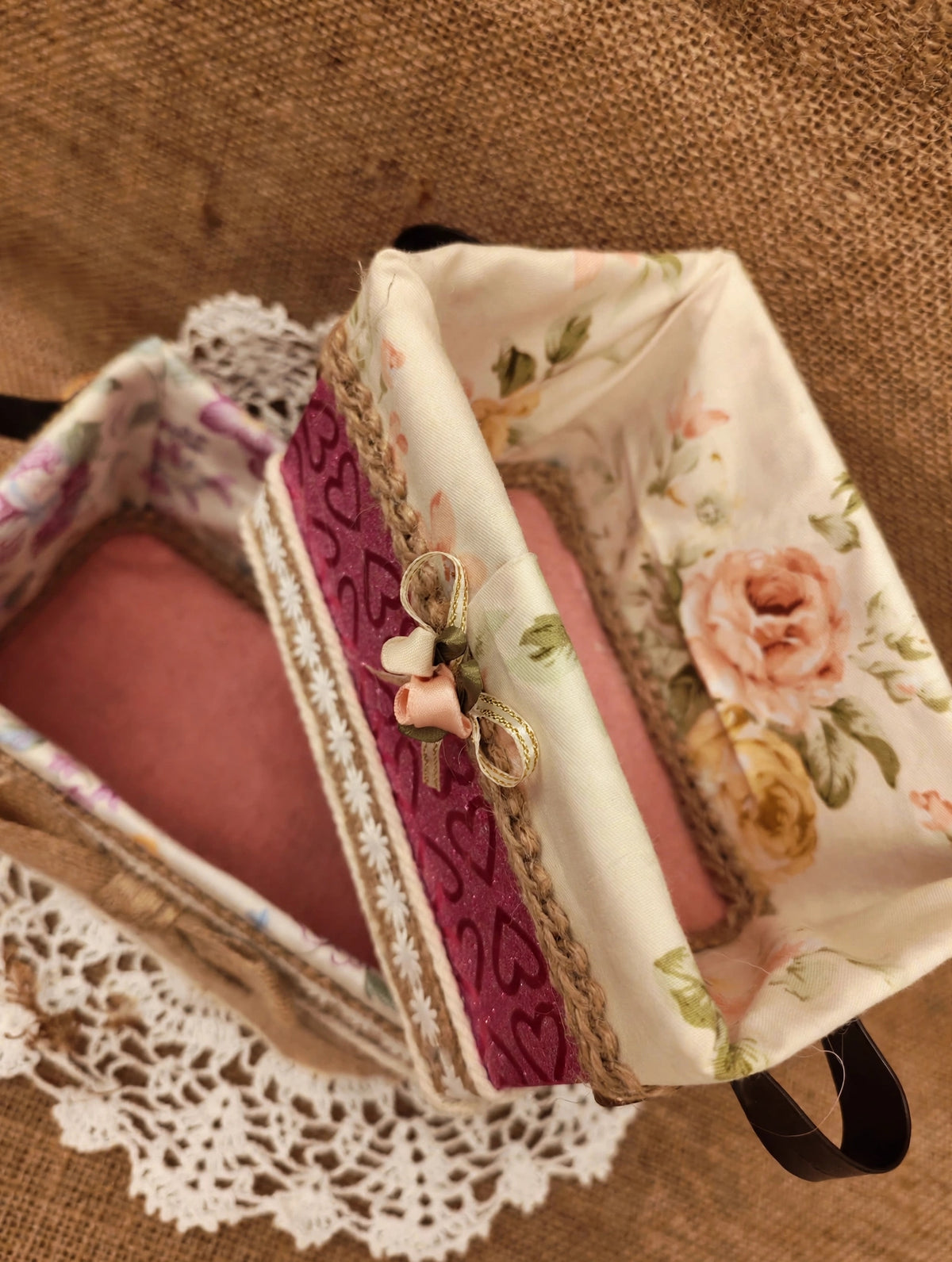 Pack 2 Cestitas Artesanales Decorativas