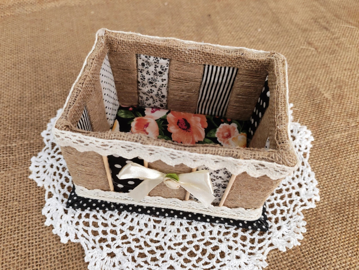 Caja Joyero Artesanal Flores - Hecha a Mano