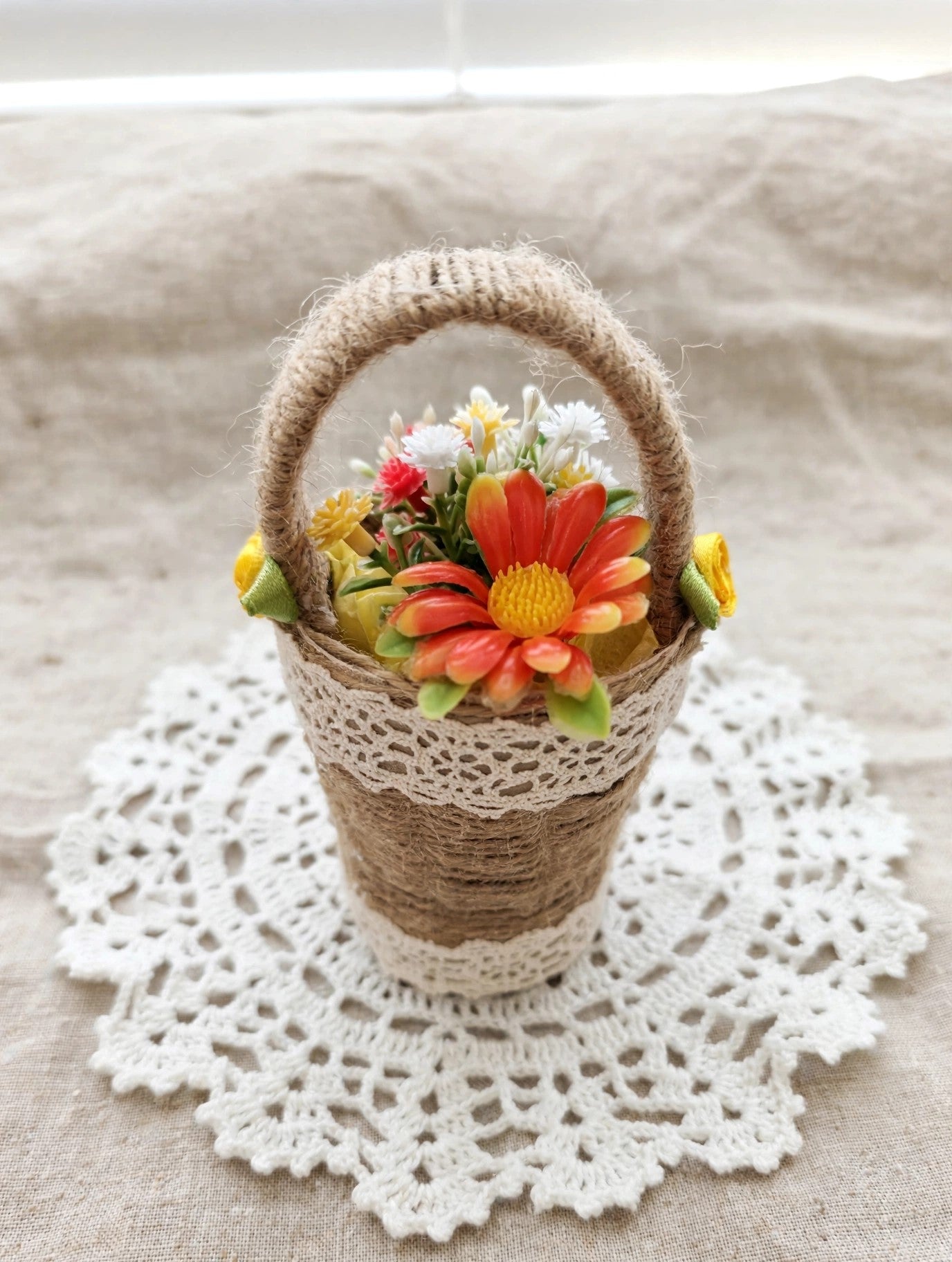 Cestitas decorativas retro vintage hechas a mano