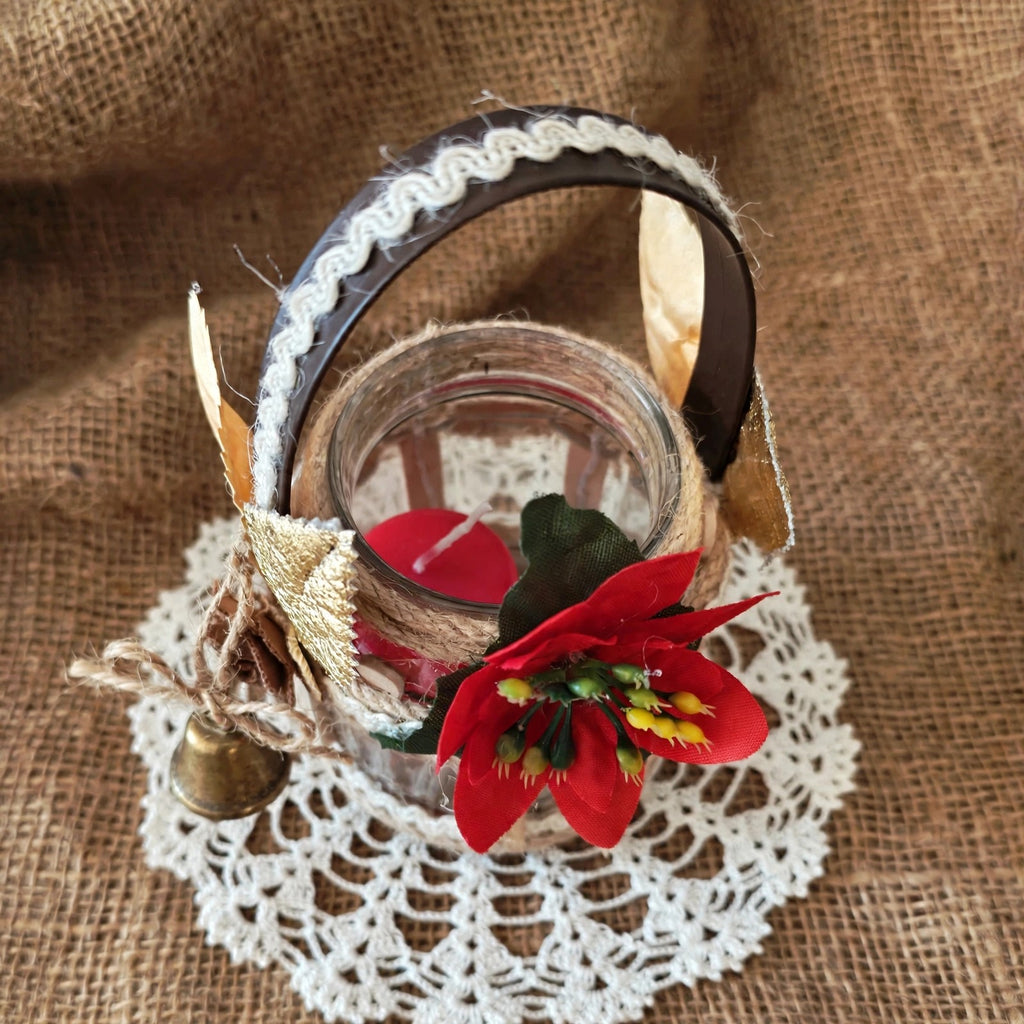 Farolillo Navideño Artesanal con Vela