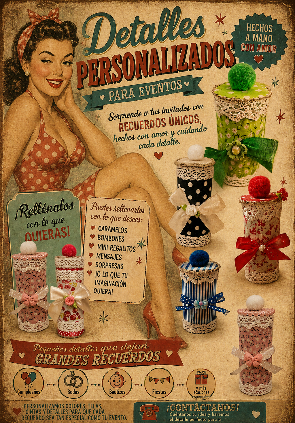 Botes artesanales diver-vintage sostenibles